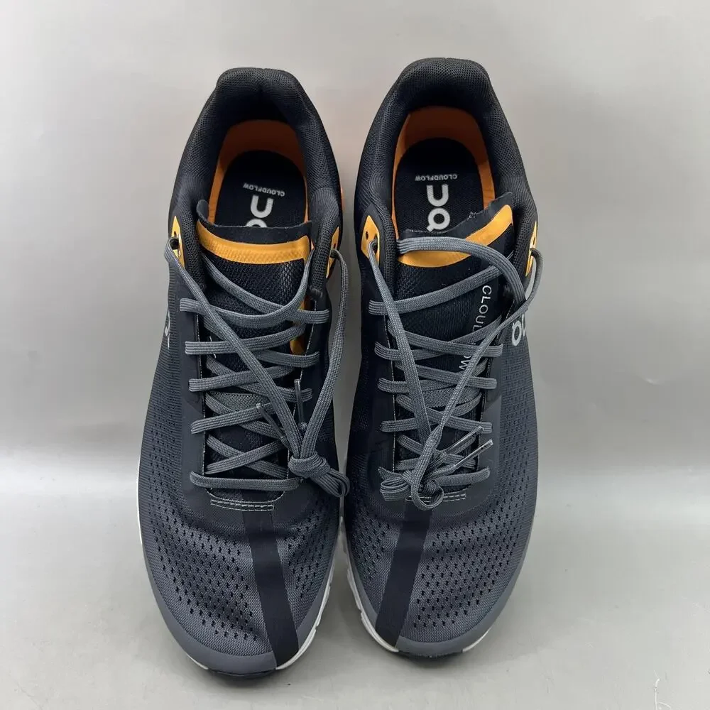 On Cloudflow 3.0 Running Shoes Men Size 10.5 Gray Orange Mesh Comfort Sneakers